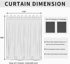 Easy-Going Outdoor Patio Curtains Detachable Tab Top Windproof Weatherproof - Image 6