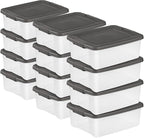Sterilite 12-Pack ShelfTote, 25 Quart, and Office by Sterilite