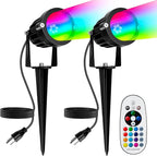 PYDS Christmas Spotlights Outdoor, 12W RGBW Halloween Spot Lights by Unknown