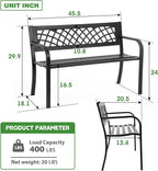 FDW Garden Bench Bench Park Outdoor Bench - Image 3