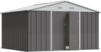 Greesum 10×8FT Outdoor Storage Shed, Metal Patio Storaged Sheds by BuynowfromGreesum