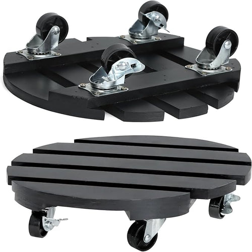 2 Pack Plant Stand with Wheels, Plant Caddies with 360° Lockable Smooth Sliding by DecorateYourRoomwithCuffUpFarmhouseHomeDecor