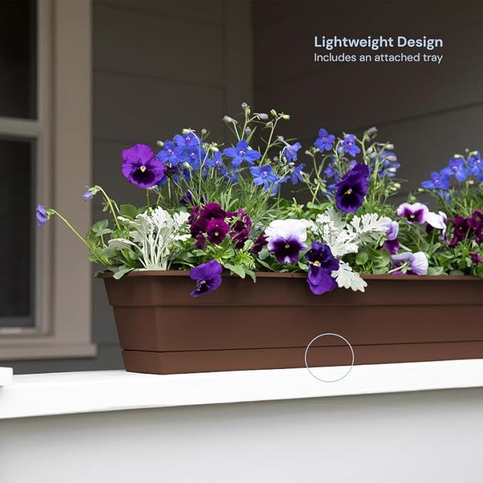 Bloem Dura Cotta Window Box Planter: 24" - Image 2