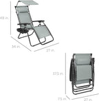 Best Choice Products Folding Zero Gravity Outdoor Recliner Patio Lounge Chair - Image 3