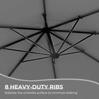 Grand patio 12FT Outdoor Offset Umbrella Large Round Aluminum Cantilever - Image 8