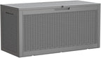 Devoko 95 Gallon Deck Box Large Resin Outdoor Storage Box, Waterproof and UV by DEVOKO