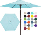 JEAREY 7.5FT Patio Umbrella Outdoor Market Umbrella by JEAREYOutdoorsCollection