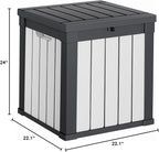 40 Gallon Resin Deck Box, Lockable Patio Outdoor Storage Box - Image 7