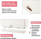 6 Pack Rectangle Planter 16x4.4 Inch Window Boxes Planters Rectangular Large - Image 4