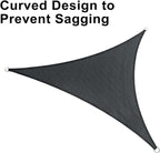LOVE STORY Custom Size 7'x10'x12.2' Graphite Grey Sun Shade Sail Right Triangle - Image 6