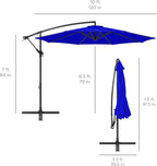 Best Choice Products 10ft Offset Cantilever Hanging Market Patio Umbrella - Image 7