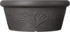 PSW Pot Collection TA30DC 12-inch Plastic/Stone/Wood Composite Bulb Pan Planter - Image 2