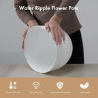 12 Inch Wide Water Ripples Flower Pots - Image 4