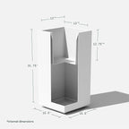 Veradek Block Series Pedestal Planter - Image 3