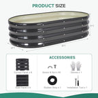 Galvanized Raised Garden Bed Outdoor - Image 2