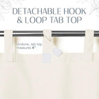 Elrene Home Fashions Matine Weatherproof Tab-Top Indoor/Outdoor Solid Color - Image 6