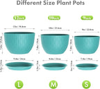 Large Plant Pots 12/10/9 inch, 3 Pack Big Flower Pots - Image 2
