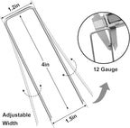 HongWay 240 Pack 4 Inch Landscape Staples, Garden Staples 12 Gauge Galvanized - Image 2