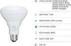 Feit Electric BR30 LED Flood Light Bulb, 65W Equivalent, Adjustable White - Image 2