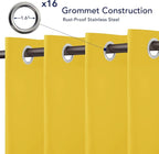 PureFit Outdoor Curtains for Patio Waterproof Weatherproof, UV Resistant - Image 4