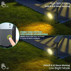 Solar Spot Lights Outdoor, Waterproof Solar Landscape Spotlights 18 LED 2-in-1 - Image 4