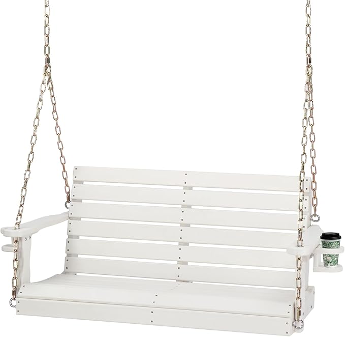 VINGLI Heavy Duty 1600 LBS HDPE Porch Swing Outdoor by VINGLI