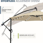 wikiwiki 10ft Solar LED Patio Umbrella - Image 6