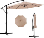 NEWBULIG 10FT Patio Umbrella, Offset Cantilever Outdoor Patio Table Umbrella by NEWBULIG