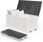 VINGLI 75 Gallon Collapsible Outdoor Storage Box, Simple-to-assemble Plastic by VINGLI