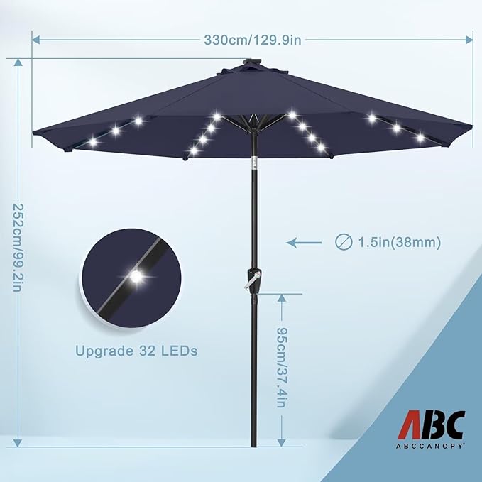 ABCCANOPY Durable Solar Led Patio Umbrellas - Image 4
