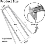 HongWay 120 Pack 6 Inch Landscape Staples, 8 Gauge Garden Stakes Heavy Duty - Image 2