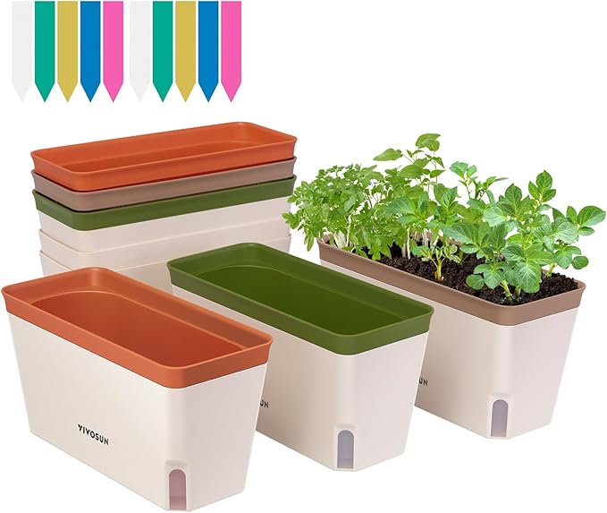 VIVOSUN Self-Watering Planters, Plant Container by VIVOSUN