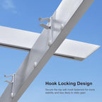 PURPLE LEAF 10' x 13' Patio Aluminum Pergola Outdoor White Heavy-Duty - Image 7
