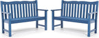 Stoog Outdoor Benches Set of 2, 2-Person All-Weather HIPS Garden Bench by Stoog