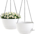 2 Pack 10 Inch Self Watering Hanging Planters by zople