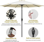 Simple Deluxe 9' Patio Umbrella Outdoor Table Market Yard Umbrella - Image 3