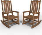 Oversized Rocking Chair Set of 2, Outdoor Rocking Chair by THOEOE