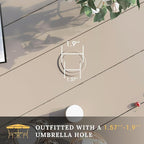 VICLLAX 53" Outdoor Round Patio Table - Image 6