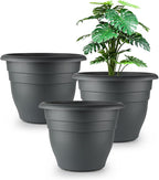 12 Inch Plant Pots, Large Planters by RooTrimmer