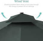 Best Choice Products 10x10ft Cantilever Patio Umbrella w/Base Included - Image 6