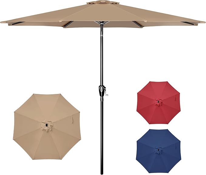 Simple Deluxe 9' Patio Umbrella Outdoor Table Market Yard Umbrella by SimpleDeluxe