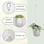 Macrame Plant Hanger 5 Pack Hanging Planters - Image 3