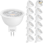 Mlambert 12 Pack MR16 LED Bulbs 50W Halogen Equivalent, 3000K Soft White by Mlambert
