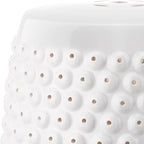 Safavieh Castle Gardens Collection Stella Nail Head White Glazed Ceramic Garden - Image 6
