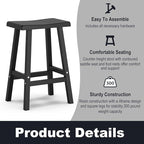 Bar Stools Set of 4, Waterproof UV-Resistant, Durable Resin Kitchen Island - Image 4