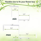Adjustable Planter Box Bracket, Flower Box Holder Brackets - Image 3