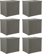 Suncast SS500ST 22 Gallon Small Resin Outdoor Patio Storage Deck Box by Suncast