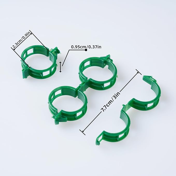 100 Pcs Plant Support Clips, Plastic Clips - Image 2