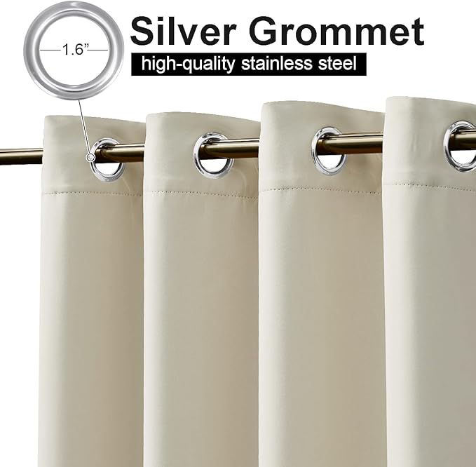 NICETOWN Outdoor Curtain for Patio Waterproof & Windproof, Thermal Insulated - Image 2