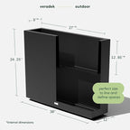 Veradek Block Series Span Plastic Planter - Image 2